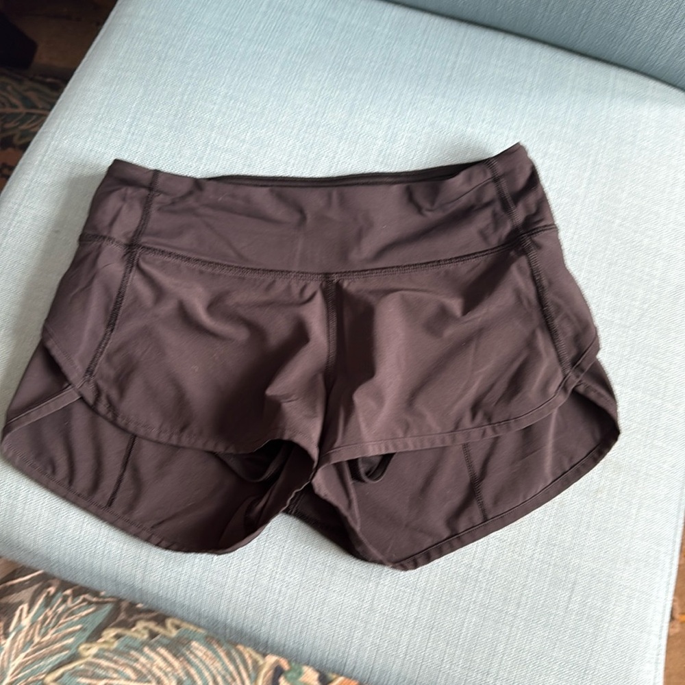 Lululemon speed shorts, size 2, Black